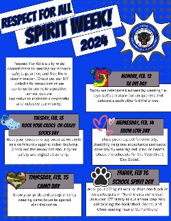 Spirit Week Schedule 